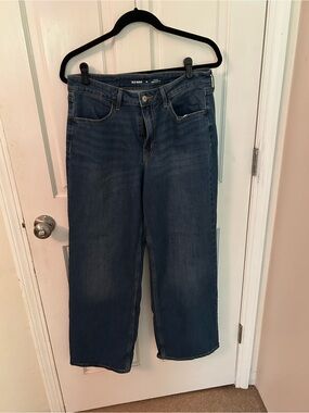 Old Navy High-Rise Wow Wide Leg Jeans in Deep Blue Denim